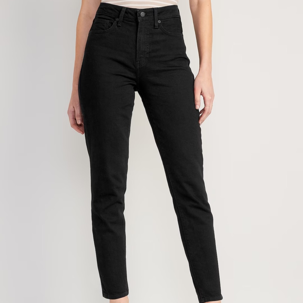 Sz 6 Old Navy OG Straight Black Jeans